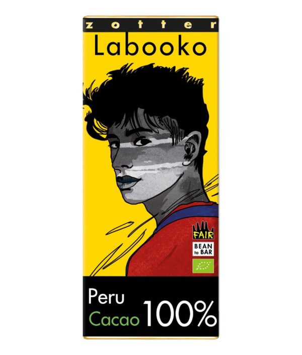 Zotter Labooko 100%-os étcsokoládé perui kakaóból