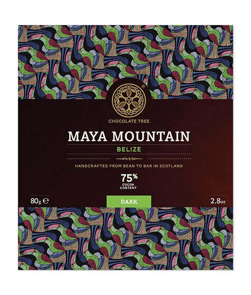 Chocolate Tree Maya Mountain 75%-os kézműves étcsokoládé Belize-i Criollo kakaóból