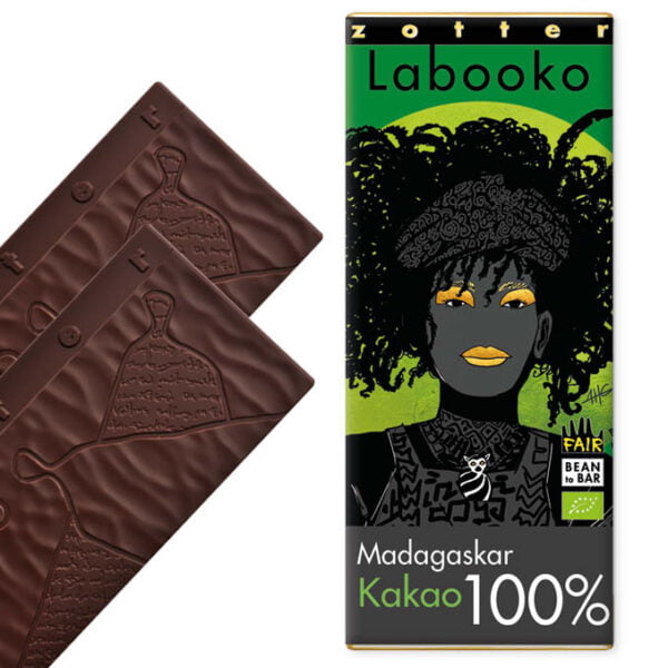 Zotter Labooko 100%-os kézműves étcsokoládé madagaszkári kakaóból